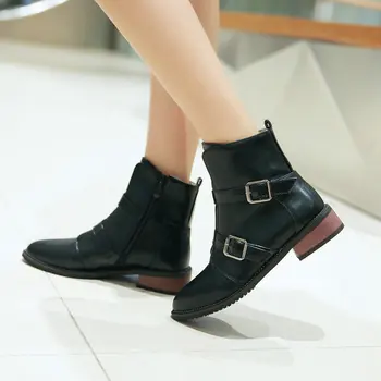2018 Women Boots Comfortable Flat Heel Ankle Boots Fashion Side Zipper Pointed Toe Autumn Winter Woman Shoes Black Red Purple
2018 Women Boots Comfortable Flat Heel Ankle Boots Fashion Side Zipper Pointed Toe Autumn Winter Woman Shoes Black Red Purple
