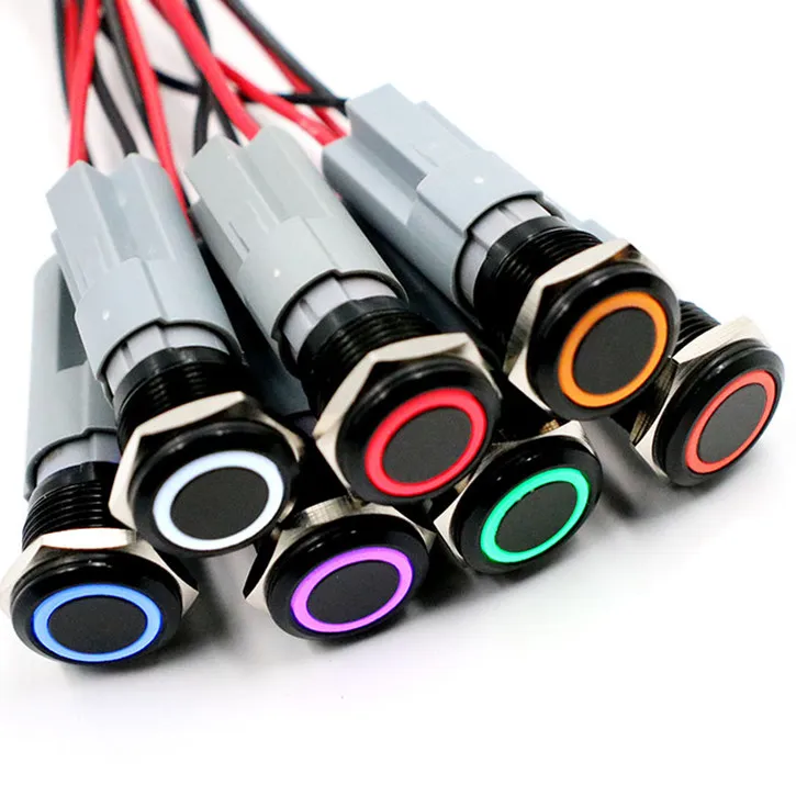3V 5V 12V 24V 48V 110V 220V LED Locking 16mm Waterproof Metal Push Button Switch maintained metal switch Latching push button
3V 5V 12V 24V 48V 110V 220V LED Locking 16mm Waterproof Metal Push Button Switch maintained metal switch Latching push button