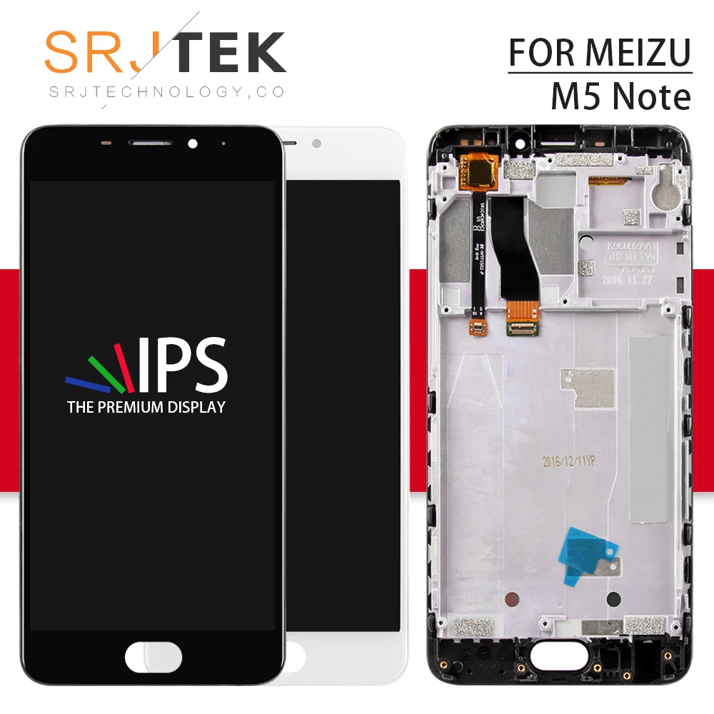 Srjtek For MEIZU M5 NOTE LCD Display Panel Touch Screen Digitizer Sensor Glass Full Assembly/Frame M621Q M621M M621C M621H
Srjtek For MEIZU M5 NOTE LCD Display Panel Touch Screen Digitizer Sensor Glass Full Assembly/Frame M621Q M621M M621C M621H