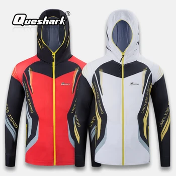 Queshark Men Ice Silk Fabric Fishing Clothing Jersey Outdoor Hooded Quick-Drying Anti-mosquito Long Sleeve Camping Clothes
Queshark Men Ice Silk Fabric Fishing Clothing Jersey Outdoor Hooded Quick-Drying Anti-mosquito Long Sleeve Camping Clothes