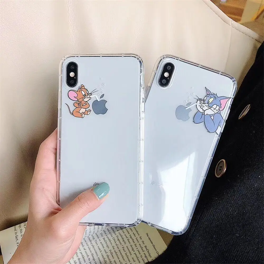 HUANQING Cute cat and mouse cell phone case For iPhoneXR XS Max Cartoon for 6 6S 7 7Plus 8 8Plus lovers TPU Phone soft case
HUANQING Cute cat and mouse cell phone case For iPhoneXR XS Max Cartoon for 6 6S 7 7Plus 8 8Plus lovers TPU Phone soft case