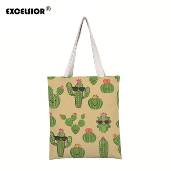 EXCELSIOR Cactus Printed Women's Bag Customize Canvas Shoulder Bags New Shopper Tote Shoulder Handbags Bolsa Feminina Bolsos
EXCELSIOR Cactus Printed Women's Bag Customize Canvas Shoulder Bags New Shopper Tote Shoulder Handbags Bolsa Feminina Bolsos
