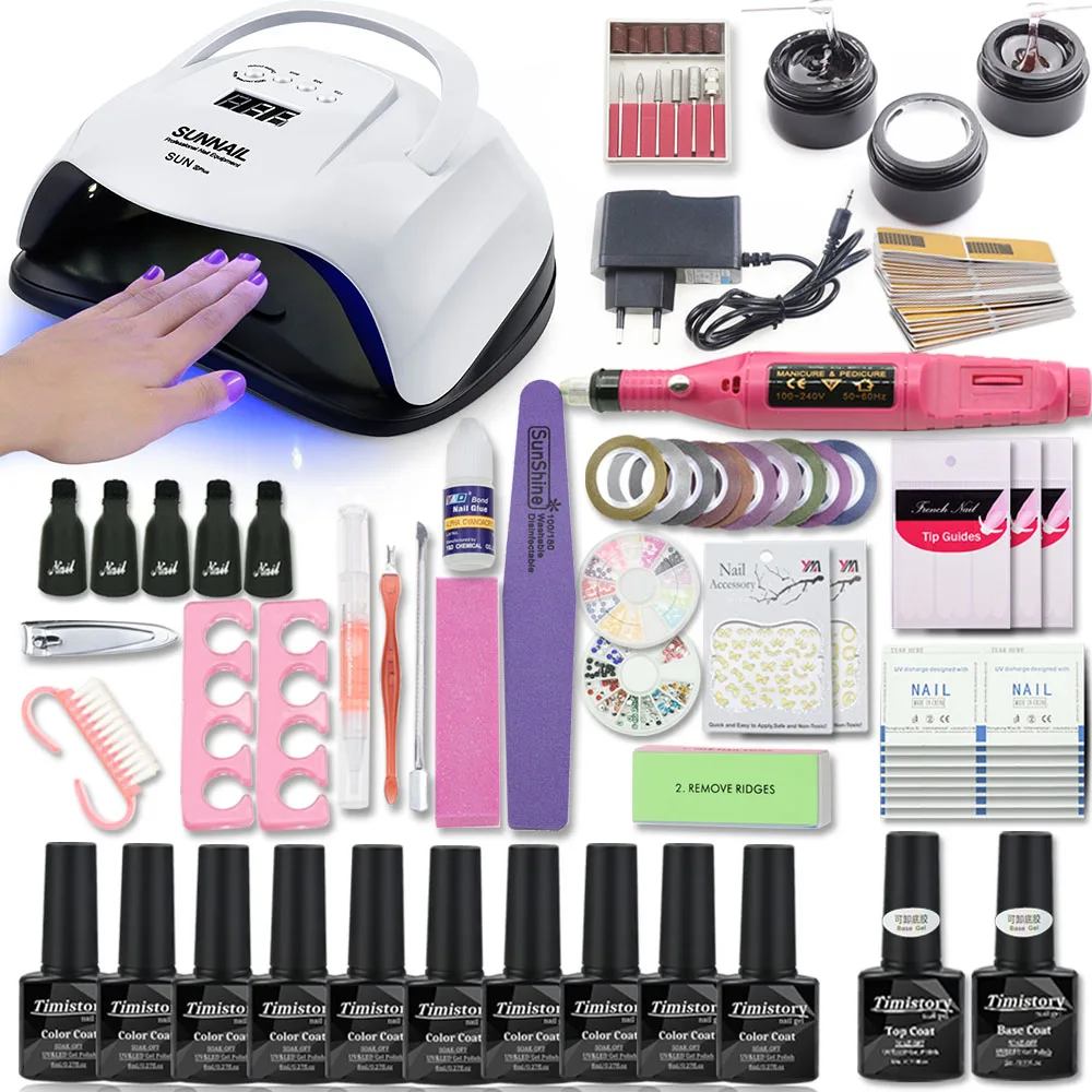 Manicure Set for Manicure with UV Nail Lamp 80/54W Acrylic Nail Kit 20000RPM Manicure Machine Manicure Tool Set Nail File Kit
Manicure Set for Manicure with UV Nail Lamp 80/54W Acrylic Nail Kit 20000RPM Manicure Machine Manicure Tool Set Nail File Kit