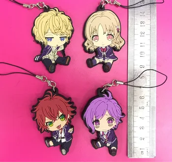 4pcs/lot DIABOLIKLOVERS Anime keychain Yui Ayato Kanato Laito Ruki Yuma Shin Sakamaki Subaru Rubber strap/phone charms G695
4pcs/lot DIABOLIKLOVERS Anime keychain Yui Ayato Kanato Laito Ruki Yuma Shin Sakamaki Subaru Rubber strap/phone charms G695