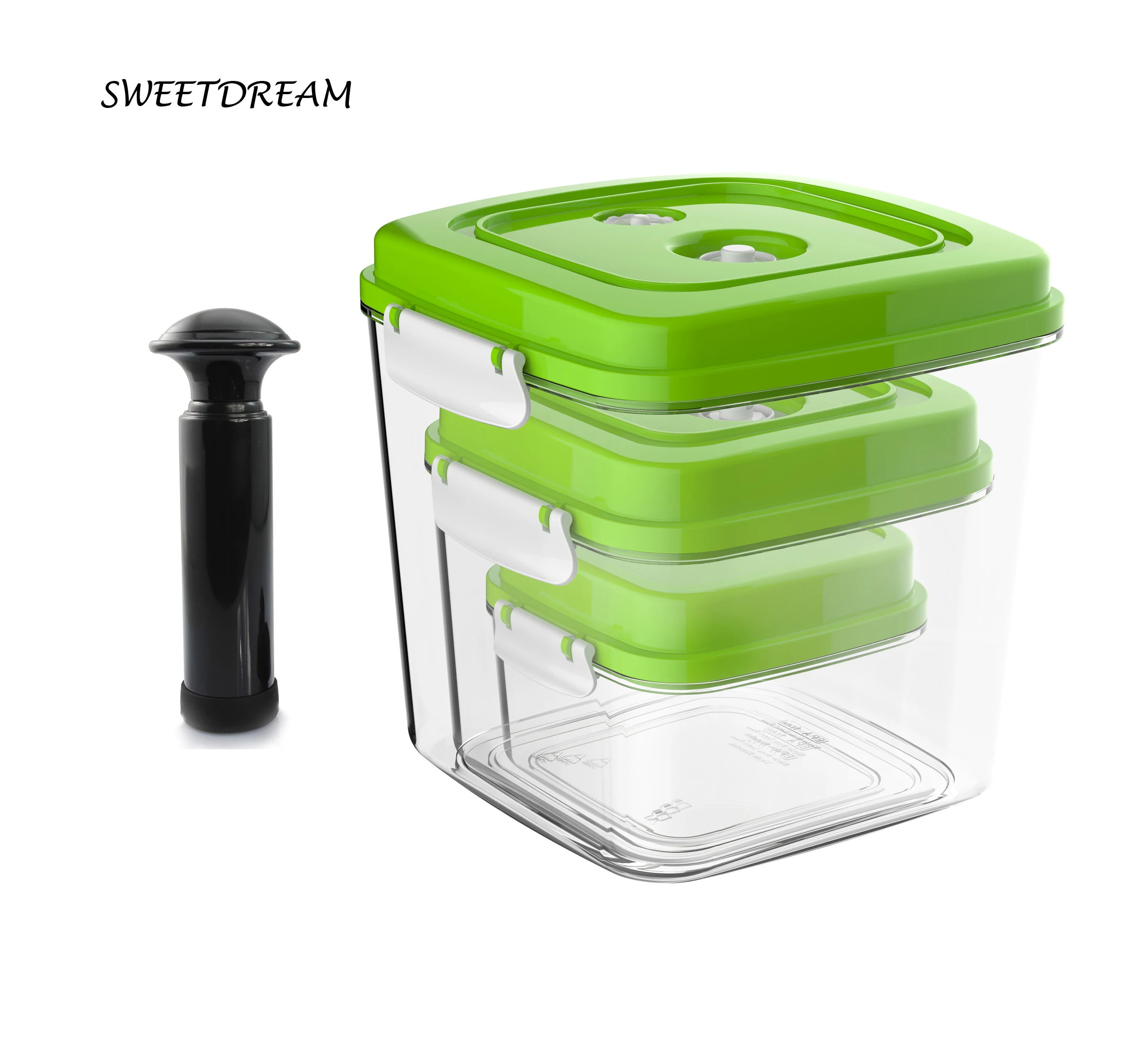 Vacuum Canister for vacuum Sealer Food Container With Vacuum Pump Coffee Storage Box Square Plastic Large Capacity Jars
Vacuum Canister for vacuum Sealer Food Container With Vacuum Pump Coffee Storage Box Square Plastic Large Capacity Jars