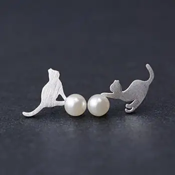 Fashion 925 Sterling Silver Jewelry Lovely Cat Stud Earrings For Women Hot Sale Brincos Bijoux Earrings Fashion Jewelry
Fashion 925 Sterling Silver Jewelry Lovely Cat Stud Earrings For Women Hot Sale Brincos Bijoux Earrings Fashion Jewelry
