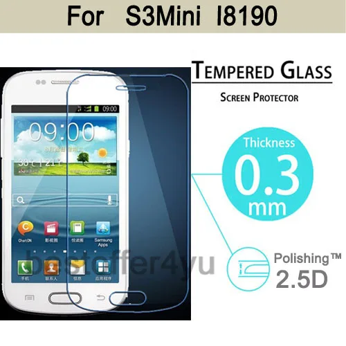 2.5D Tempered Glass For Samsung Galaxy S3 mini High Quality Protective Film Explosion-proof Screen Protector for i8190
2.5D Tempered Glass For Samsung Galaxy S3 mini High Quality Protective Film Explosion-proof Screen Protector for i8190