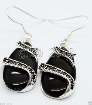 Vente chaude Dame de Mode 13*25mm Naturel Noir Naturel Pierre 925 Sterling Argent et Marcassite Boucles D'oreilles
Vente chaude Dame de Mode 13*25mm Naturel Noir Naturel Pierre 925 Sterling Argent et Marcassite Boucles D'oreilles