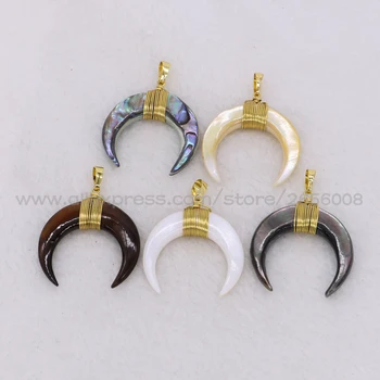 Wholesale natural Bull Cattle shell pendants C shape wire wrap mix colors druzy handcrafted Gems jewelry for women for women1403
Wholesale natural Bull Cattle shell pendants C shape wire wrap mix colors druzy handcrafted Gems jewelry for women for women1403