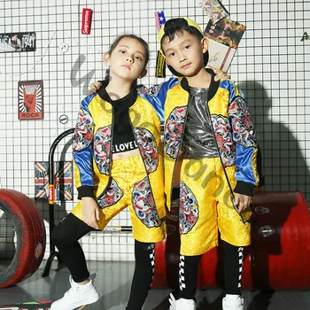 Children's hiphop jazz dance girl and boy Chinese style Dragon Robe performance costumes 100-160cm height
Children's hiphop jazz dance girl and boy Chinese style Dragon Robe performance costumes 100-160cm height