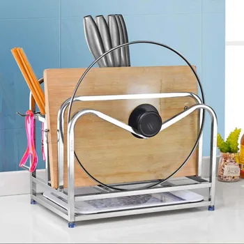 304 stainless steel knife holder kitchen rack multi purpose storage supplies tool holder knife block cutting board LU51021
304 stainless steel knife holder kitchen rack multi purpose storage supplies tool holder knife block cutting board LU51021