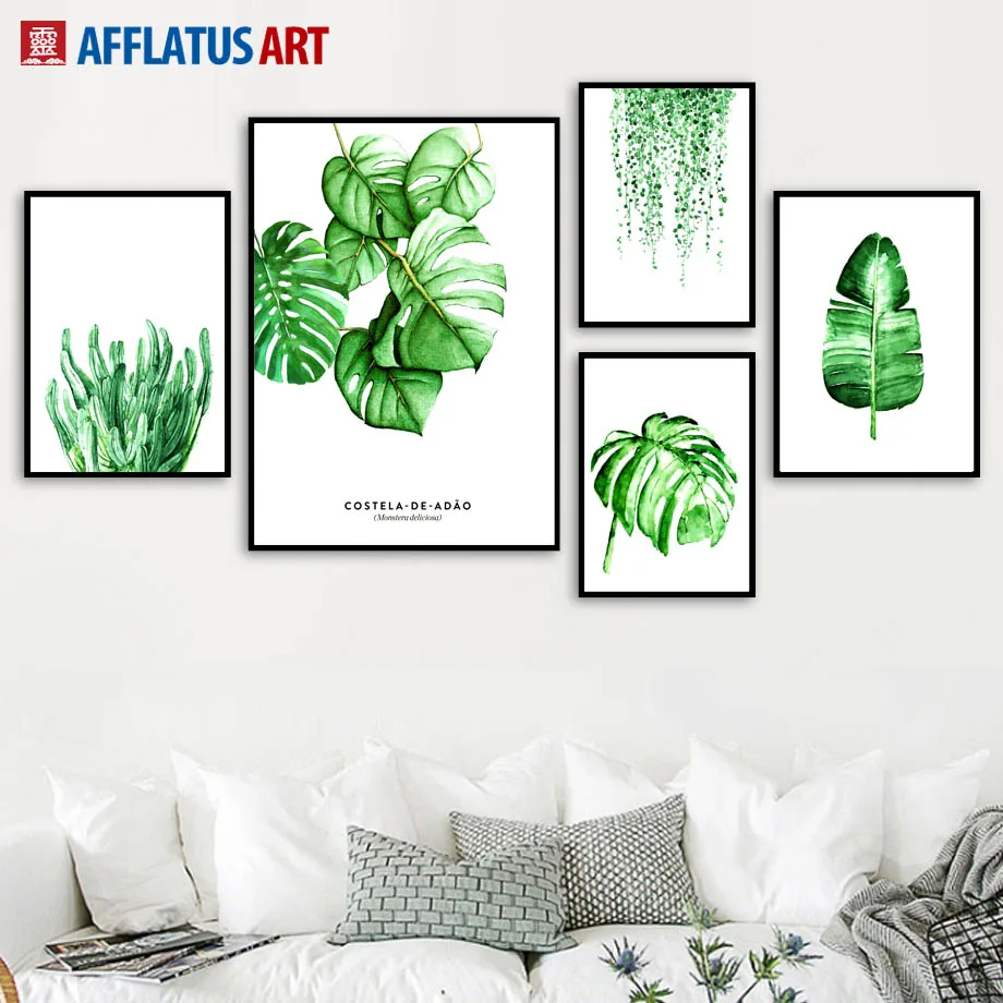 Watercolor Green Plant Leaves Cactus Landscape Wall Art Canvas Painting Nordic Posters And Prints Wall Pictures For Living Room
Watercolor Green Plant Leaves Cactus Landscape Wall Art Canvas Painting Nordic Posters And Prints Wall Pictures For Living Room