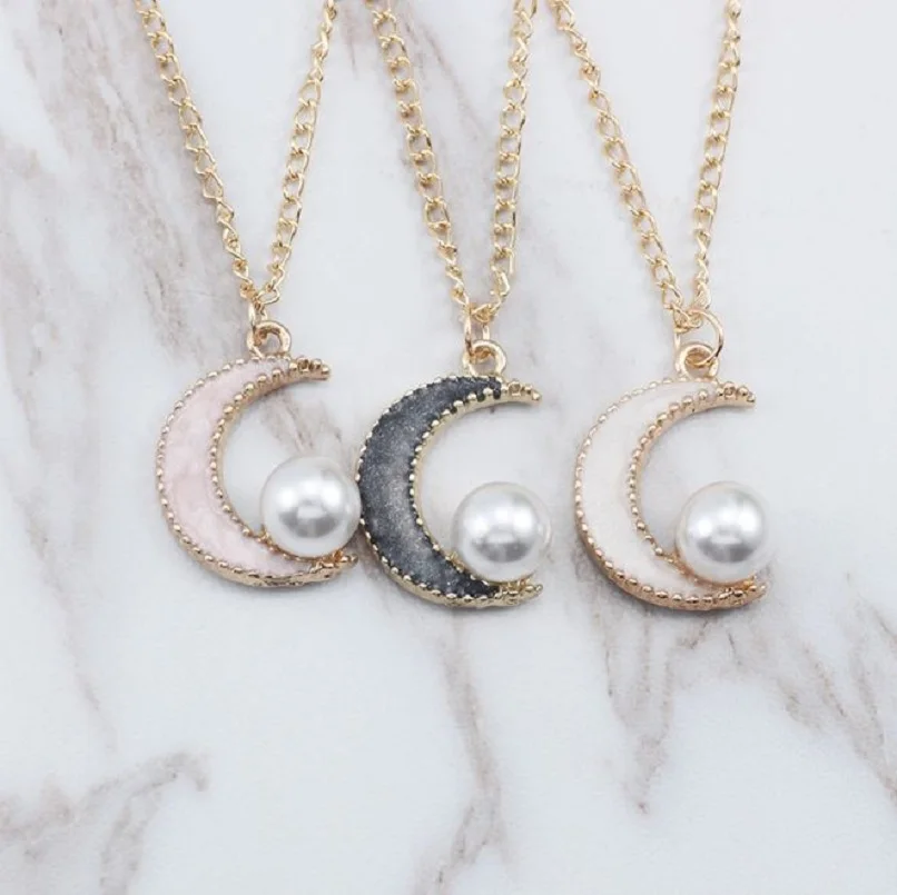 Exquisite fashion exquisite small inlaid pearl moon necklace hanging necklace chain cap backpack clothes accessories gifts
Exquisite fashion exquisite small inlaid pearl moon necklace hanging necklace chain cap backpack clothes accessories gifts