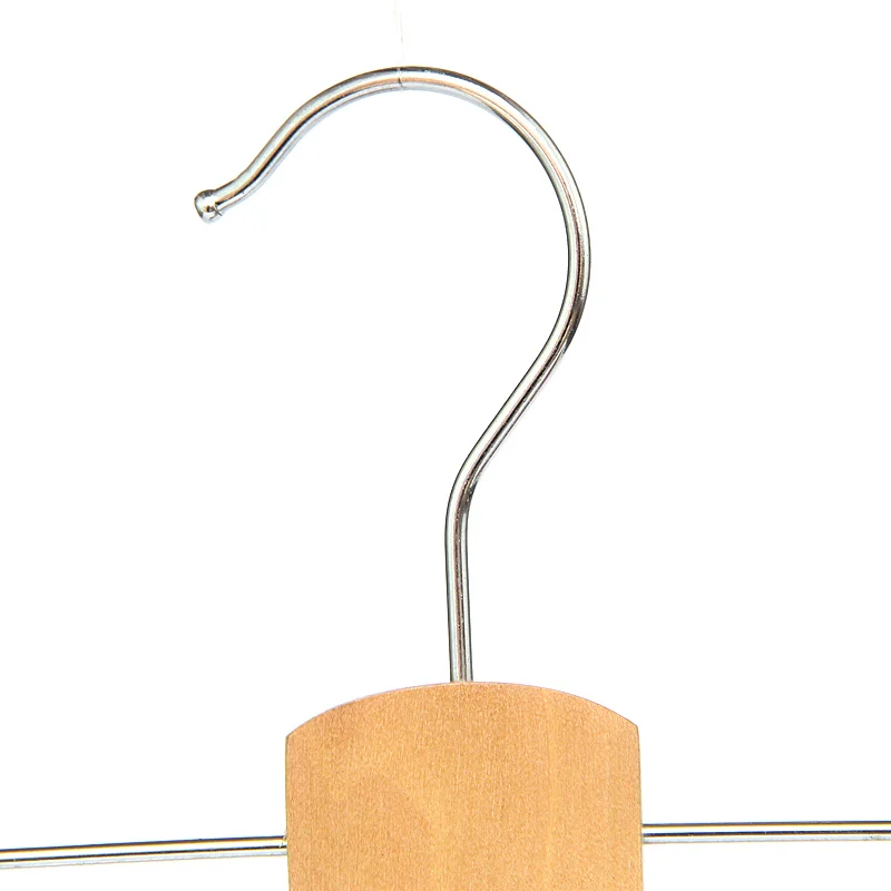 Non-slip-wood-hanger-necktie-belts-tie-hanger-rack-silk-shawl-scarf-rack-clips-rack-wooden