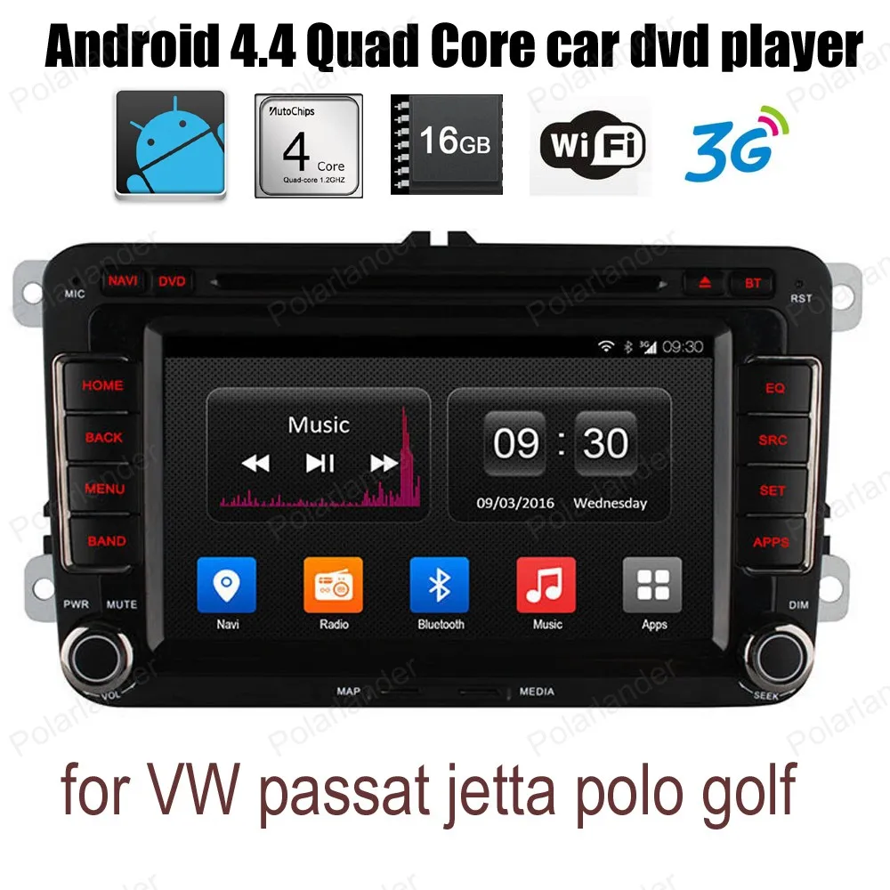 Фото Android 4 7-дюймовый автомобильный DVD FM AM радио для VW passat jetta polo golf поддержка wifi 3G BT GPS DAB +
