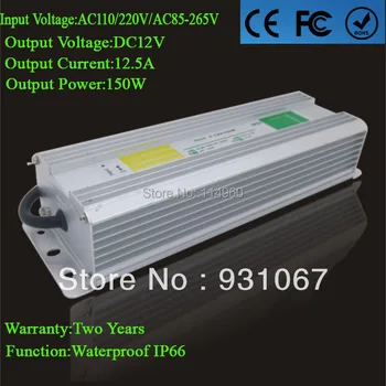 Supernova Sale Led Power Suply Waterproof IP66 12vdc 12.5A 150W Outdoor Led Driver AC85-265V For Lamp Free Shipping 1pcs/lot
Supernova Sale Led Power Suply Waterproof IP66 12vdc 12.5A 150W Outdoor Led Driver AC85-265V For Lamp Free Shipping 1pcs/lot