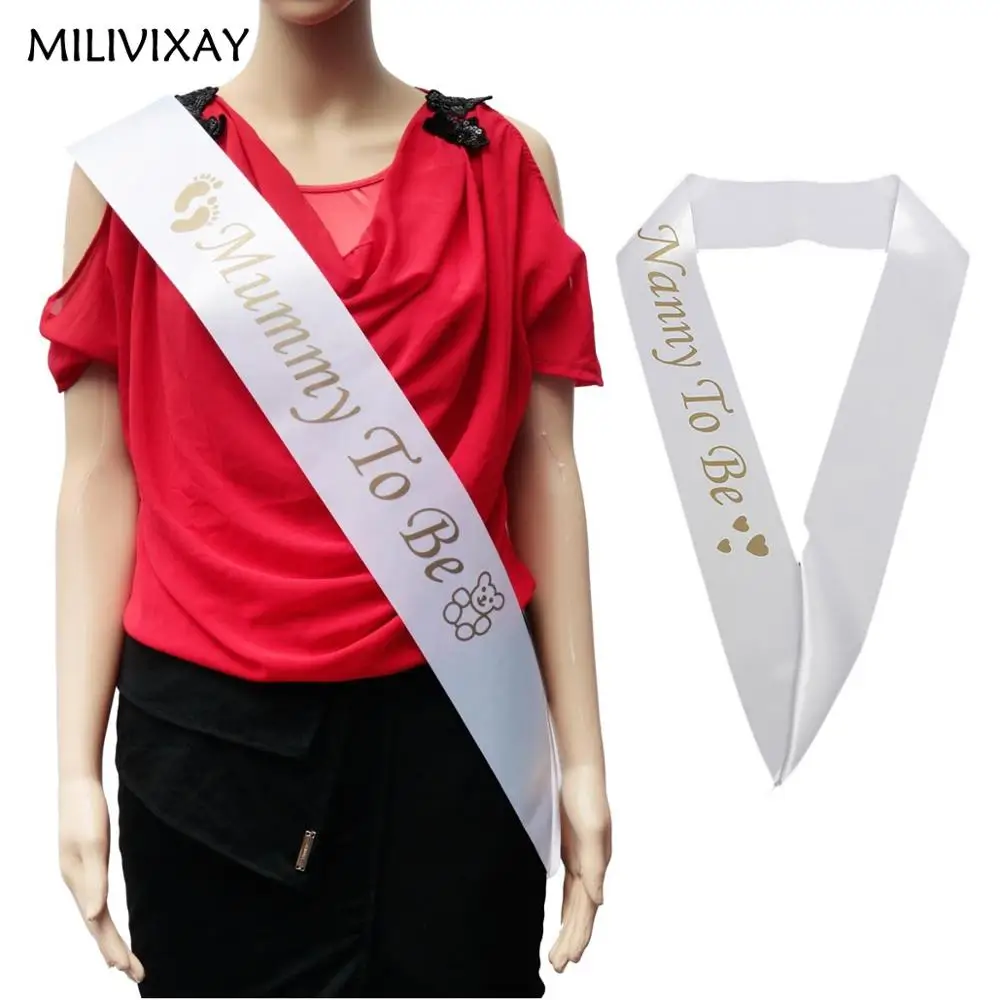 MILIVIXAY 1Pcs Baby Shower Satin Ribbon Mummy To Be Sashes and Nanny To Be Sashes White Shoulder Strap Party Favors
MILIVIXAY 1Pcs Baby Shower Satin Ribbon Mummy To Be Sashes and Nanny To Be Sashes White Shoulder Strap Party Favors