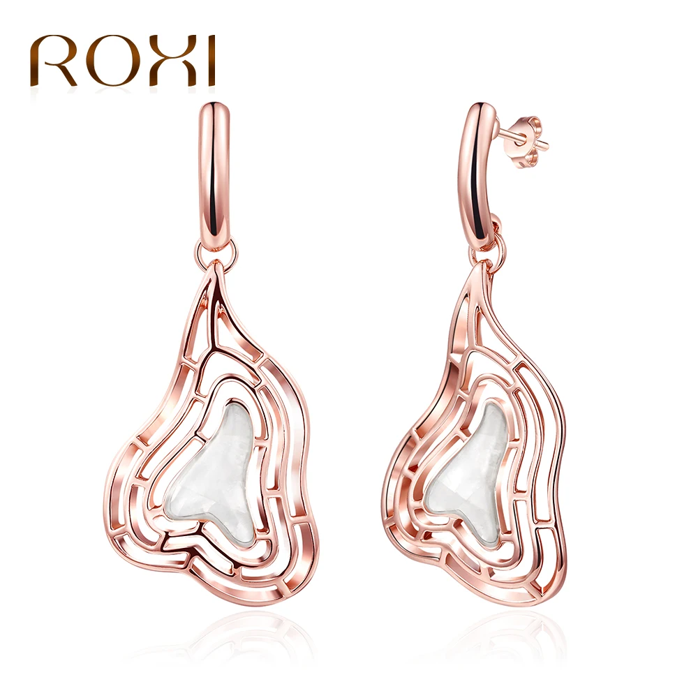 ROXI Geometry Rose Gold Color Earrings for Women Hollow Dangle Earring Fashion Shell Drip Oil Jewelry Boucle D'oreille Femme
ROXI Geometry Rose Gold Color Earrings for Women Hollow Dangle Earring Fashion Shell Drip Oil Jewelry Boucle D'oreille Femme