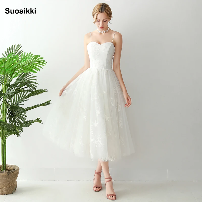 Suosikki Short Beach Wedding Dresses 2019 Vestido Noiva Praia Simple New White Real Photo A-Line Prom Party Bridal Gowns
Suosikki Short Beach Wedding Dresses 2019 Vestido Noiva Praia Simple New White Real Photo A-Line Prom Party Bridal Gowns