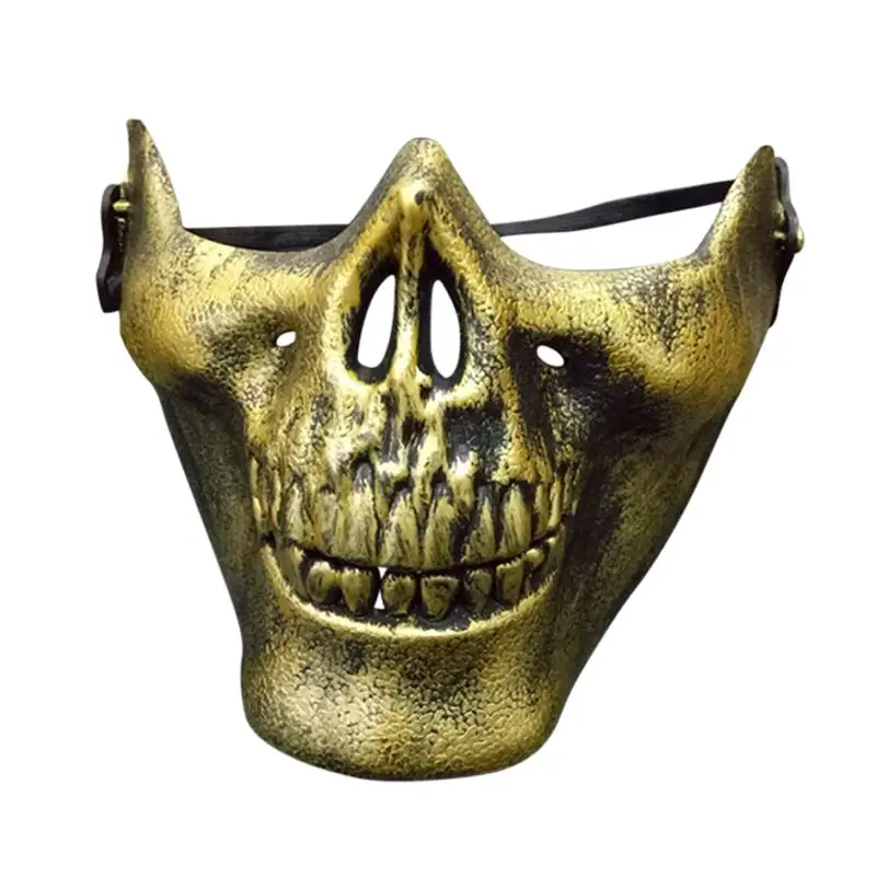 Skull Halloween Mask Jaw Horror Half Face Shied Terror Mask Plastic Human Skull Skeleton Mask
Skull Halloween Mask Jaw Horror Half Face Shied Terror Mask Plastic Human Skull Skeleton Mask