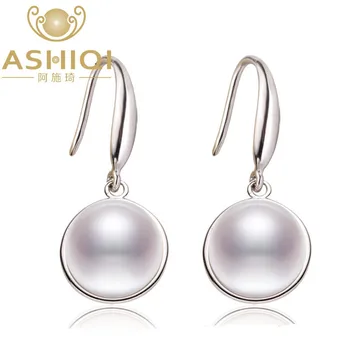 ASHIQI 925 sterling silver Drop earrings Natural Freshwater Pearl earrings for women 10-11mm big pearl jewelry gift
ASHIQI 925 sterling silver Drop earrings Natural Freshwater Pearl earrings for women 10-11mm big pearl jewelry gift