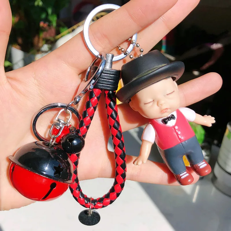 Ins Cute Doll Candy Bean Cartoon Cat Keychain Creative Bell Key Chain Couple Bag Woven Pendant
Ins Cute Doll Candy Bean Cartoon Cat Keychain Creative Bell Key Chain Couple Bag Woven Pendant