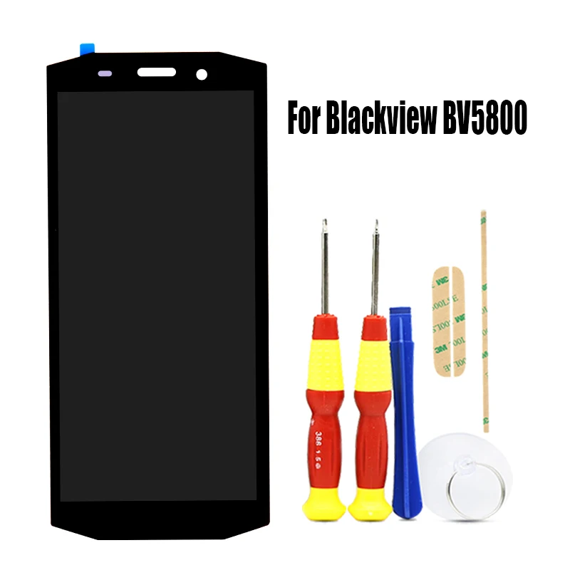 Original For Blackview BV5800/BV5800 Pro Android 8.1 Phone Touch Screen+1440x720 LCD Display Assembly Replacement
Original For Blackview BV5800/BV5800 Pro Android 8.1 Phone Touch Screen+1440x720 LCD Display Assembly Replacement
