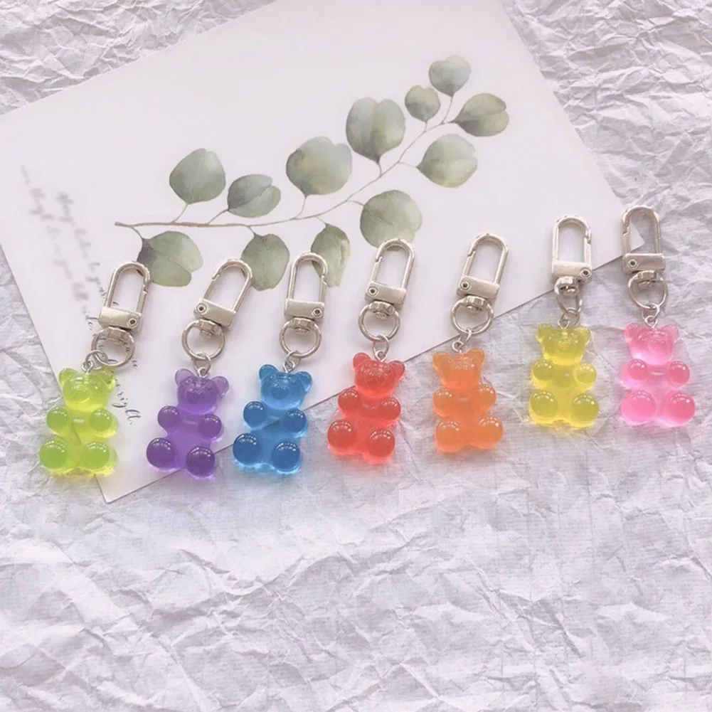 1PC Cute Candy Color Resin Gummy Bear Keychain Flatback Resin Pendant Charms Resin Keyring For Woman Accessories
1PC Cute Candy Color Resin Gummy Bear Keychain Flatback Resin Pendant Charms Resin Keyring For Woman Accessories