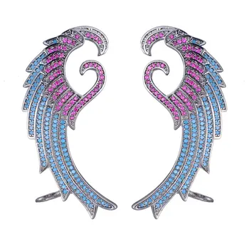 Siscathy 2019 Multicolor Angel Wing Full Mirco Paved Microl Zirconia Women Bridal Dress Wedding Everyday Earring Fashion Jewelry
Siscathy 2019 Multicolor Angel Wing Full Mirco Paved Microl Zirconia Women Bridal Dress Wedding Everyday Earring Fashion Jewelry
