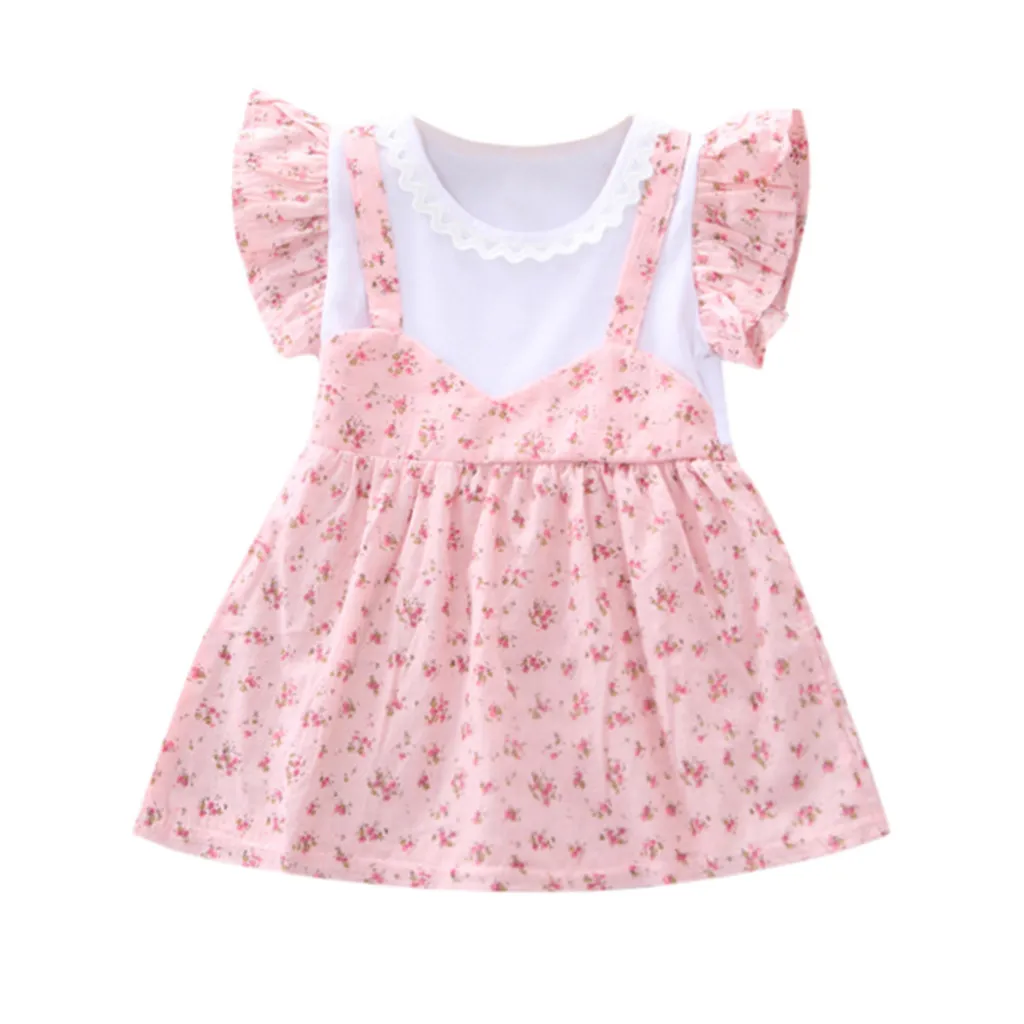 Baby Girl Clothes Cotton Casual Summer Dress Flare Sleeves Pattern Print Suspender Outfits Princess Party Pageant Children Dress
Baby Girl Clothes Cotton Casual Summer Dress Flare Sleeves Pattern Print Suspender Outfits Princess Party Pageant Children Dress