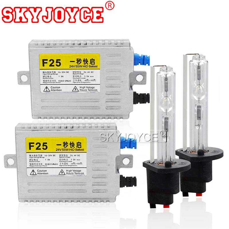 SKYJOYCE 55W AC Fast Bright Slim Ballast kit HID Xenon Headlight bulb 24V H1 H3 H11 h7 9005 9006 xenon hid kit 4300k 5000K 6000K
SKYJOYCE 55W AC Fast Bright Slim Ballast kit HID Xenon Headlight bulb 24V H1 H3 H11 h7 9005 9006 xenon hid kit 4300k 5000K 6000K