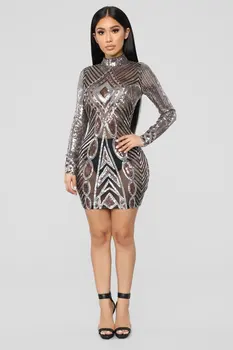 2019 Mini Dress Sexy Celebrity Full Flare Sequined Women See-Through Night Club Turtleneck Party Body con Dresses Wholesale
2019 Mini Dress Sexy Celebrity Full Flare Sequined Women See-Through Night Club Turtleneck Party Body con Dresses Wholesale
