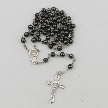 HIGH QULITY CATHOLIC ROSARY CROSS NECKLACE HEMATITE BLACK STONE BEADS WITH JERUSALEM SOIL&CRUCIFIX
HIGH QULITY CATHOLIC ROSARY CROSS NECKLACE HEMATITE BLACK STONE BEADS WITH JERUSALEM SOIL&CRUCIFIX