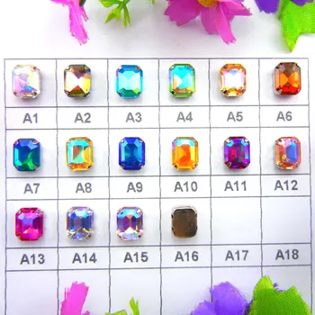 AB colors Silver claw settings 7 Sizes Rectangle shape glass Crystal Sew on rhinestone beads garment accessories trim
AB colors Silver claw settings 7 Sizes Rectangle shape glass Crystal Sew on rhinestone beads garment accessories trim