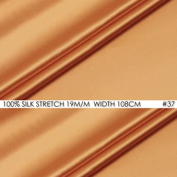 SILK STRETCH SATIN Fabric 108cm width 19momme Pure Silk Tissus For Wedding Dresses Sewing Factory Wholesale Orange NO 37
SILK STRETCH SATIN Fabric 108cm width 19momme Pure Silk Tissus For Wedding Dresses Sewing Factory Wholesale Orange NO 37