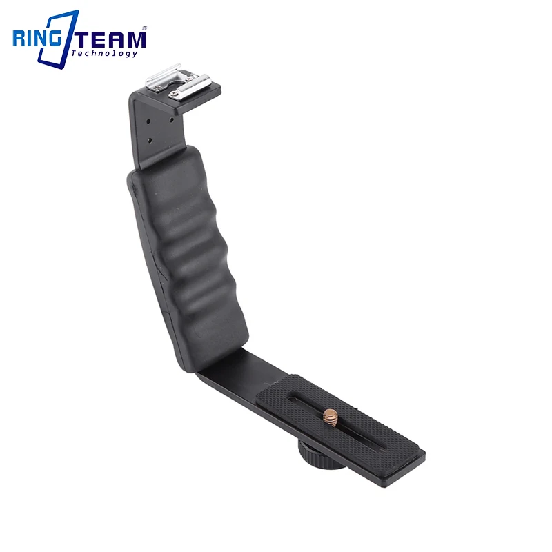 Photography Video Flash Camera Grip L Bracket Holder With 2 Standard Side Hot Shoe Mount DSLR Holder BLACK
Photography Video Flash Camera Grip L Bracket Holder With 2 Standard Side Hot Shoe Mount DSLR Holder BLACK