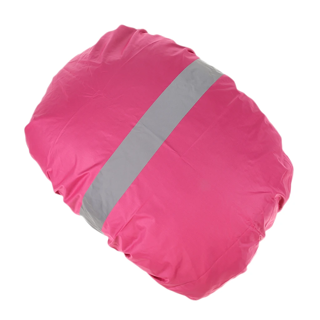MagiDeal High Visibility Drawstring Rainproof Cover Reflective Waterproof Backpack Cover Rain Dust Proof Outdoors