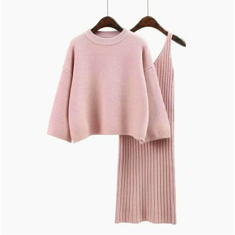 Taotrees Women Knitted Two Piece Set 2 Pieces Suits Solid Knitted Pullovers Slim Bodycon Dress Lady Elegant Outfits
Taotrees Women Knitted Two Piece Set 2 Pieces Suits Solid Knitted Pullovers Slim Bodycon Dress Lady Elegant Outfits