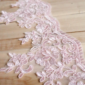 15CM high quality scalloped ganza PINK lace trim wedding dresses bridal veils decoration lace trim
15CM high quality scalloped ganza PINK lace trim wedding dresses bridal veils decoration lace trim