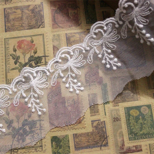 20 yards/lot width 5cm 1.96" white mesh embroidery lace trim fabric for dress skirt clothes 1043067L4K745
20 yards/lot width 5cm 1.96" white mesh embroidery lace trim fabric for dress skirt clothes 1043067L4K745