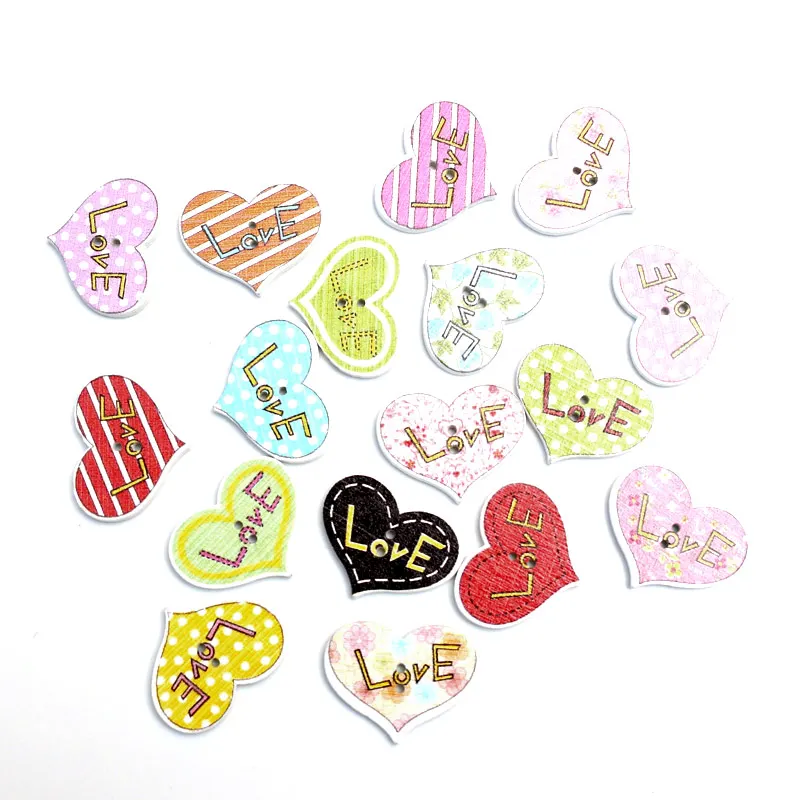 50pcs 24x19mm Mixed Heart Wooden Buttons For Clothes Needlework Scrapbooking Crafts Diy Sewing Accessories Wood Decoration
50pcs 24x19mm Mixed Heart Wooden Buttons For Clothes Needlework Scrapbooking Crafts Diy Sewing Accessories Wood Decoration