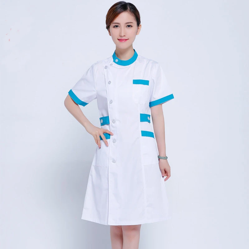 New Fashion Summer White Nurse Uniform Slim Fit Short Sleeve Medical Gowns Pharmacy Optical Shop Beauty Salon Workwear Overalls
New Fashion Summer White Nurse Uniform Slim Fit Short Sleeve Medical Gowns Pharmacy Optical Shop Beauty Salon Workwear Overalls
