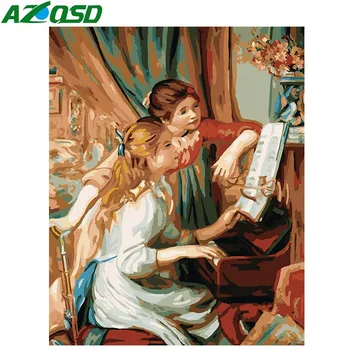 AZQSD Painting By Numbers Paint Sisters Play The Piano DIY Canvas Picture Hand Painted Oil Painting Home Decoration K460
AZQSD Painting By Numbers Paint Sisters Play The Piano DIY Canvas Picture Hand Painted Oil Painting Home Decoration K460