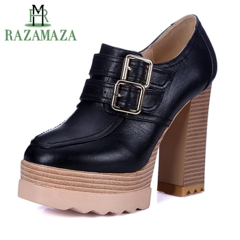 ZALAVOR 4 Colors Size 32-42 Women Platform High Heel Shoes Metal Buckle Retro Thick Heels Pumps Sexy Party Club Women Footwears
ZALAVOR 4 Colors Size 32-42 Women Platform High Heel Shoes Metal Buckle Retro Thick Heels Pumps Sexy Party Club Women Footwears