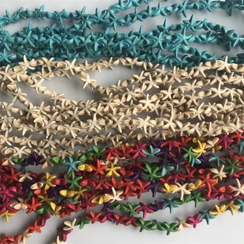 5 String Wholesale 1.3cm*1.3cm Starfish Howlite Loose Bead Multi Color Blue White Sea Star Turquoises Bead Natural Stone Bead
5 String Wholesale 1.3cm*1.3cm Starfish Howlite Loose Bead Multi Color Blue White Sea Star Turquoises Bead Natural Stone Bead