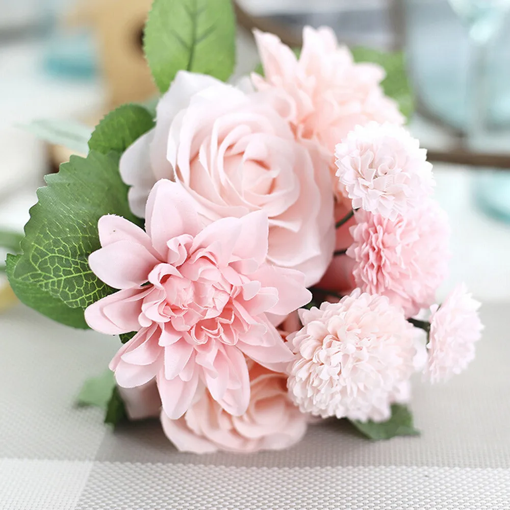 2019 Beautiful Rose Peony Artificial Silk Flowers Small bouquet flores Home Party Spring Wedding Decoration Mariage Fake Flower
2019 Beautiful Rose Peony Artificial Silk Flowers Small bouquet flores Home Party Spring Wedding Decoration Mariage Fake Flower