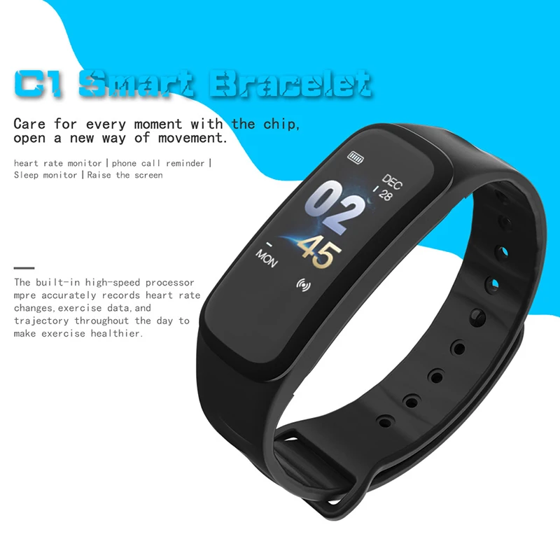 Activity Message Push Intelligent Watch Blood Pressure Heart Rate Monitor Smart Sport Bracelet Fitness Sleep Calorie Tracker
Activity Message Push Intelligent Watch Blood Pressure Heart Rate Monitor Smart Sport Bracelet Fitness Sleep Calorie Tracker