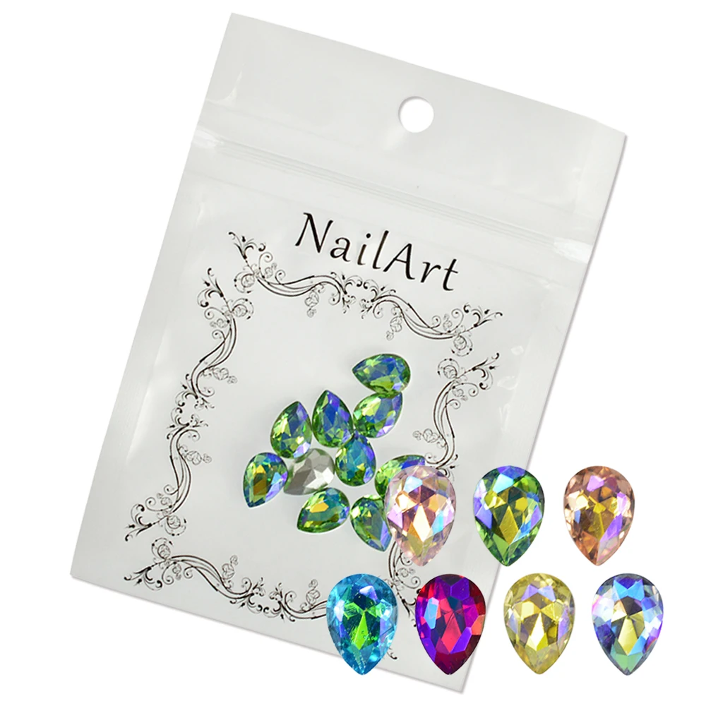 10pcs Water Drop Shape Glass Nail Art Decoration Color Gradient Holo Crystal AB Nail Rhinestones Stud DIY Accessories SA103
10pcs Water Drop Shape Glass Nail Art Decoration Color Gradient Holo Crystal AB Nail Rhinestones Stud DIY Accessories SA103