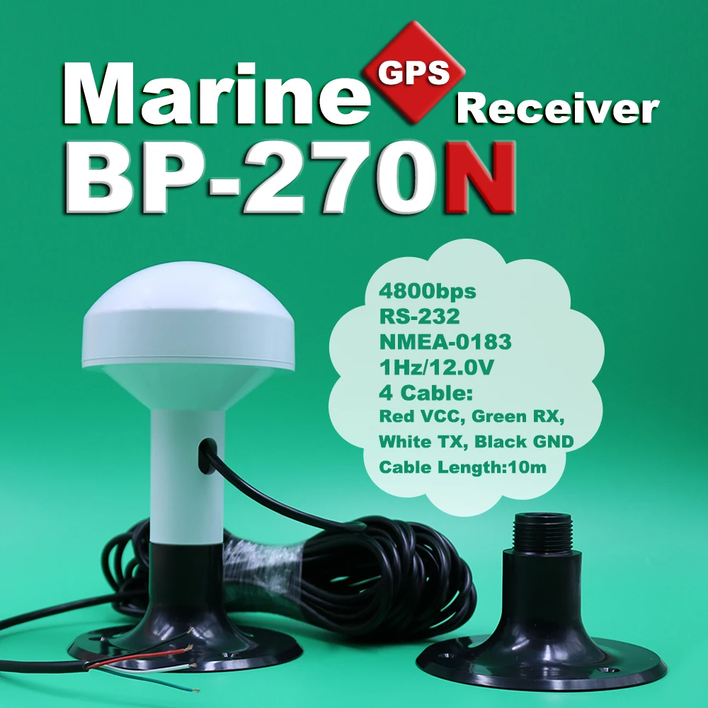 BEITIAN,RS-232 boat ship GPS receiver with antenna,Baud rate 4800,Marine GPS receiver,Mushroom-shaped case,plastic base,BP-270N
BEITIAN,RS-232 boat ship GPS receiver with antenna,Baud rate 4800,Marine GPS receiver,Mushroom-shaped case,plastic base,BP-270N
