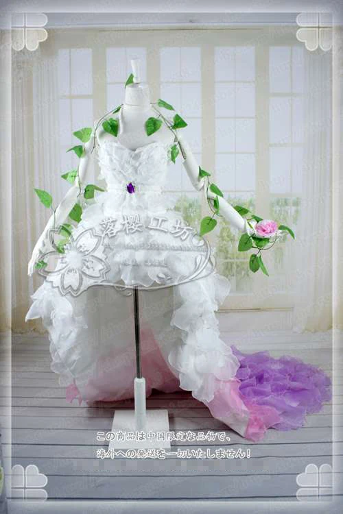 Anime! Vocaloid Megurine Luka Haitoku no Hana Gradient Dress Petticoat Petals Modelling Big Trailing Uniform Cosplay Costume
Anime! Vocaloid Megurine Luka Haitoku no Hana Gradient Dress Petticoat Petals Modelling Big Trailing Uniform Cosplay Costume
